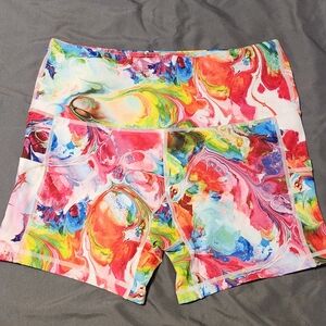 Colorful Abstract Women's Shorts